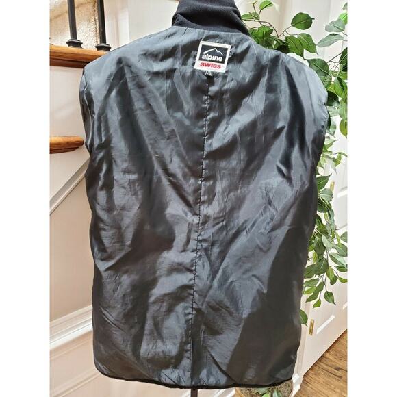 Alpine Swiss Men's Trench Black Wool Double Breasted Long Sleeve Pea Coat 2XL - Picture 7 of 11